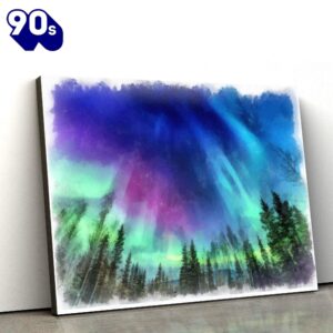 Aurora Painting Canvas Wall Art