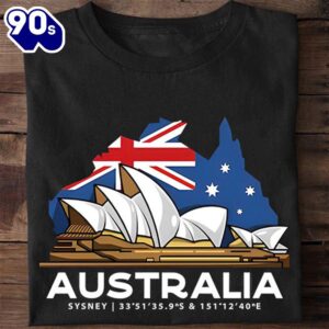 Australia Flag Map And Sydney…