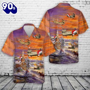 Australian Army Boeing CH-47F Chinook Christmas Hawaiian Shirt