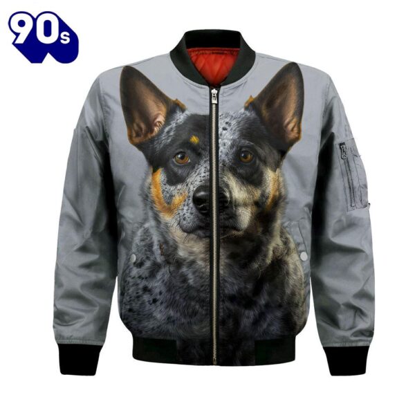 Australian Cattle AI – Unisex 3D Graphic Bomber Jacket