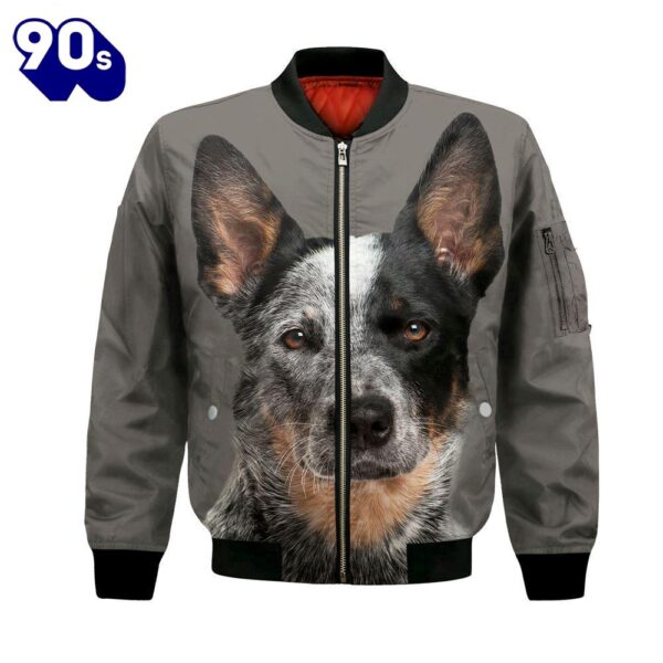 Australian Cattle Dog – Unisex 3D Graphic Bomber Jacket