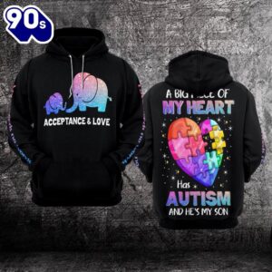 Autism Awareness Hoodie 3D A…