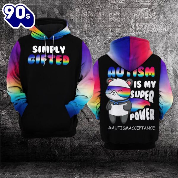 Autism Awareness Hoodie 3D  Autism Is My Super Power  Gift Christmas