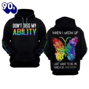 Autism Awareness Hoodie 3D Don’t…