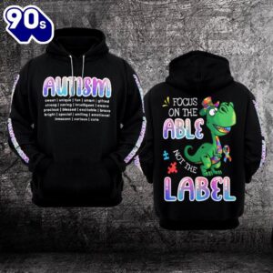 Autism Awareness Hoodie 3D Focus…