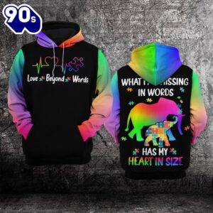 Autism Awareness Hoodie 3D Love…