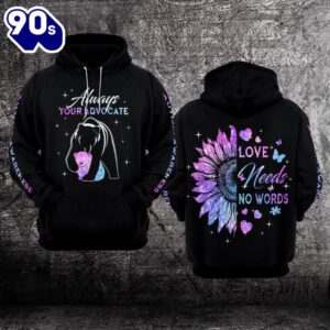 Autism Awareness Hoodie 3D Love…