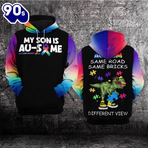 Autism Awareness Hoodie 3D  My Son Is Au-Some  Gift Christmas