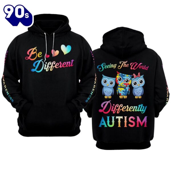 Autism Awareness Hoodie 3D  Seeing The World Differently  Gift Christmas