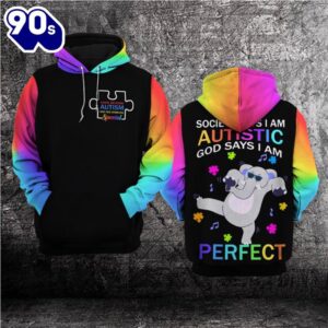 Autism Awareness Hoodie 3D Society…