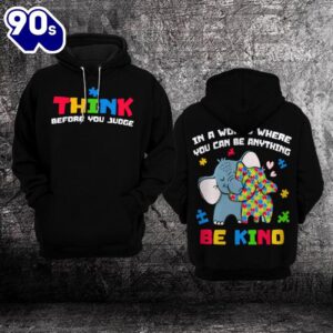 Autism Awareness Hoodie 3D THINK…