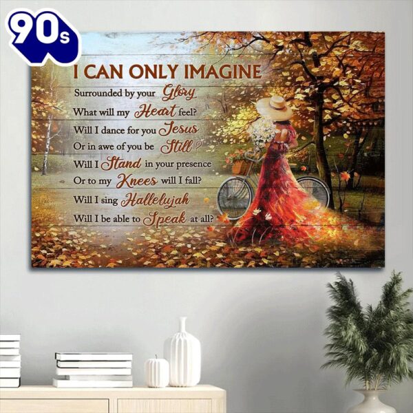Autumn Season Autumn Forest Beautiful Woman Canvas I Can Only Imagine Canvas Wall Art