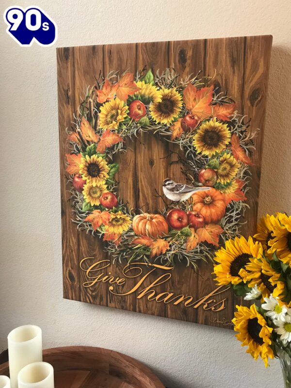 Autumn Wreath Canvas Wall Art
