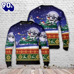 Avelo Airlines Boeing 737-8f2 Christmas Sweater 3d