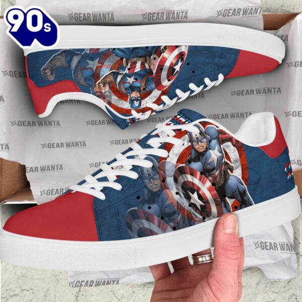 Avengers Captain America Stan Smith Shoes Gift For Your Kid