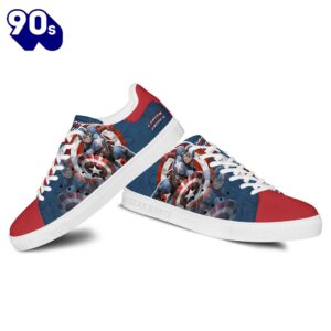 Avengers Captain America Stan Smith Shoes Gift For Your Kid