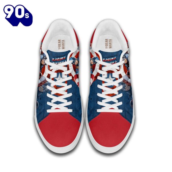 Avengers Captain America Stan Smith Shoes Gift For Your Kid