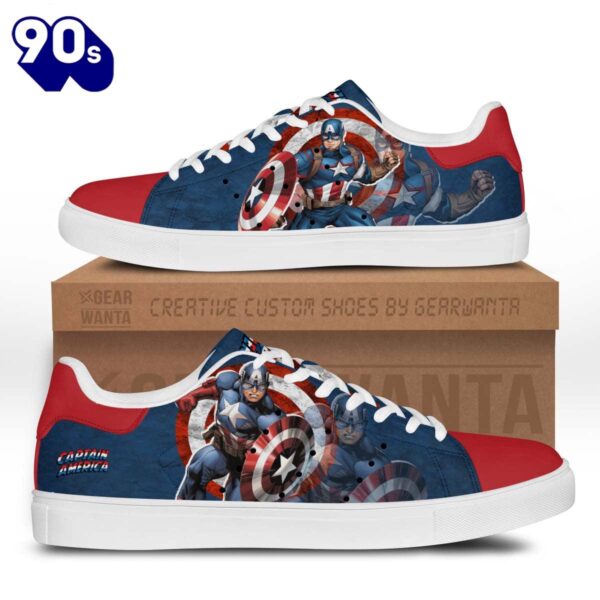 Avengers Captain America Stan Smith Shoes Gift For Your Kid