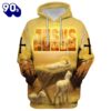 Baby Jesus In A Manger Hoodies, Jesus Coming Back As A King Hoodie For