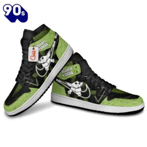 Baby Yoda J1 Sneakers Custom For Fans