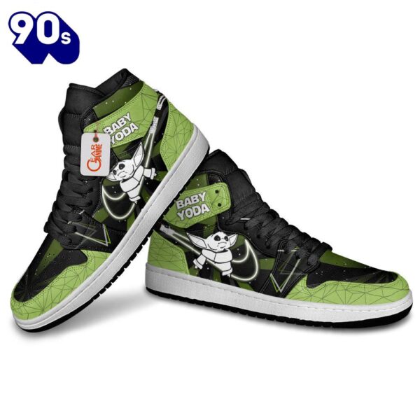 Baby Yoda J1 Sneakers Custom For Fans