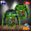 Baby Yoda St Patricks Day Houston Texans Green 3D Hoodie For Men 2025