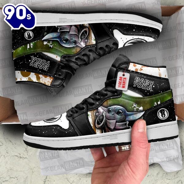 Baby Yoda Star Wars J1 Shoes Custom Sneakers