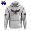 Back The Brave Eagle Flag 3D Hoodie