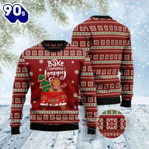 Bake Someone Happy Ugly Christmas Sweater