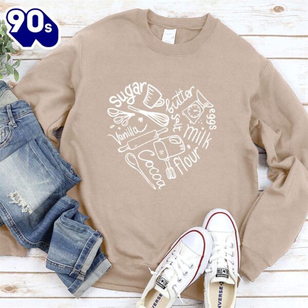 Bakery Heart Sweatshirt , Happy HalloThanksMas Shirt