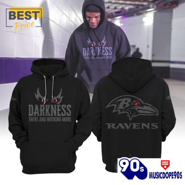 Baltimore NFL Ravens Darkness Hoodie, Jogger, Cap