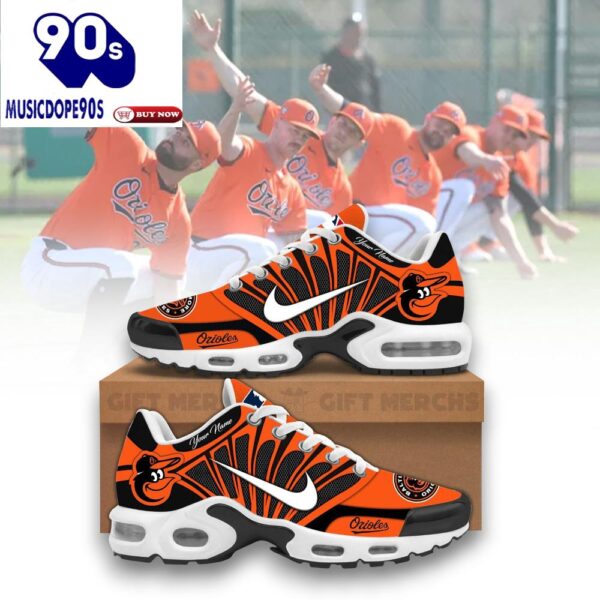 Baltimore Orioles Custom Nike Air Max Plus Shoes For Fans