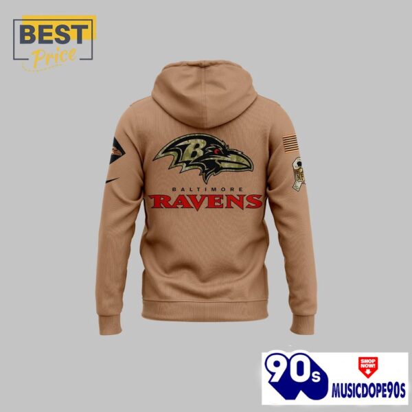 Baltimore Ravens 2024 Salute to Service Hoodie, Cap