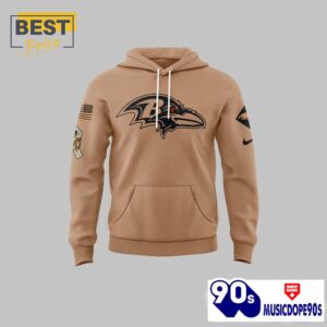 Baltimore Ravens 2024 Salute to Service Hoodie, Cap