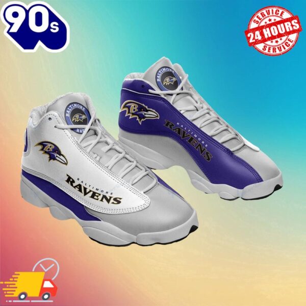 Baltimore Ravens Air Jd13 Sneakers V1