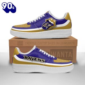 Baltimore Ravens Air Sneakers Custom Force Shoes Sexy Lips For Fans