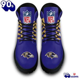 Baltimore Ravens Custom Boots Shoes Idea Gift For Fan