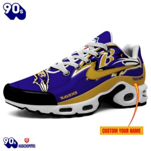 Baltimore Ravens Customized Air Max…