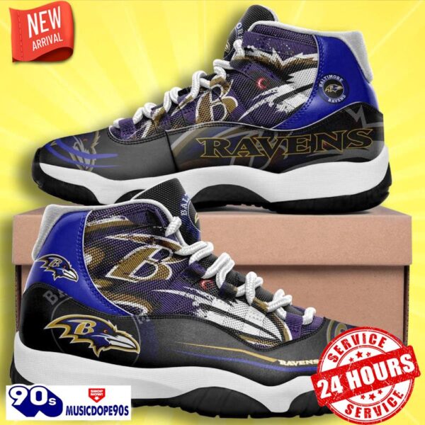 Baltimore Ravens Football Team Air Jordan 11 Best Sneakers For Real Fans