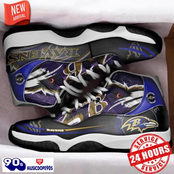 Baltimore Ravens Football Team Air Jordan 11 Best Sneakers For Real Fans