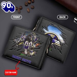 Baltimore Ravens Men’s Leather Wallet…