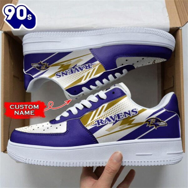 Baltimore Ravens NFL Personalized Air Force 1 Shoes