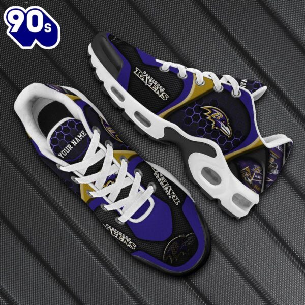 Baltimore Ravens Tn Shoes Personalized Your Name, Football Team Shoes