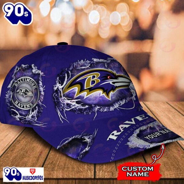 Baltimore Ravens-Personalized NFL Classic Cap V2