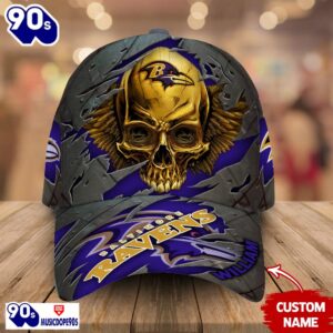 Baltimore Ravens-Personalized NFL Skull Cap…