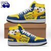 Gift Summer Banana Minion Portrait Blue Yellow Design Air Jordan 1 High Top