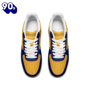 Barbados Flag Air Force Shoes Custom Country