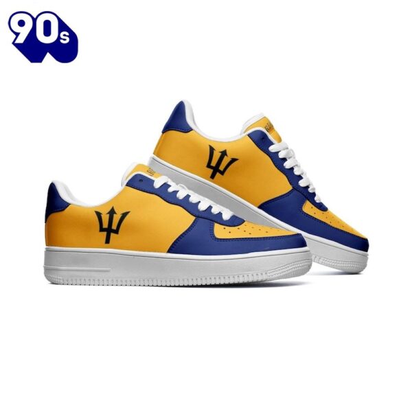 Barbados Flag Air Force Shoes Custom Country