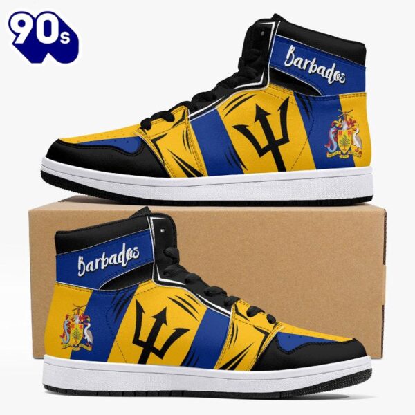 Barbados Flag JD1 Sneakers Custom Country