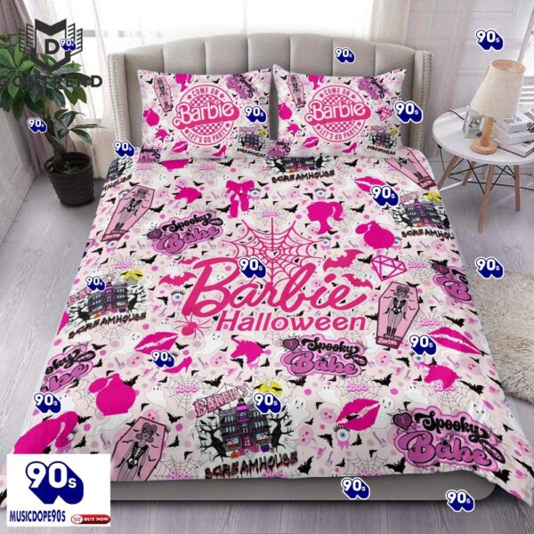 Barbie Halloween Let Go Party Bedding Set